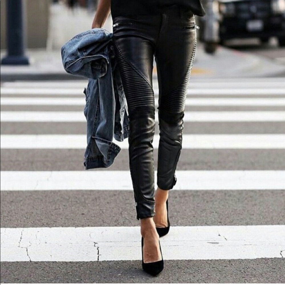 Blank NYC Moto faux Leather Intro NWT